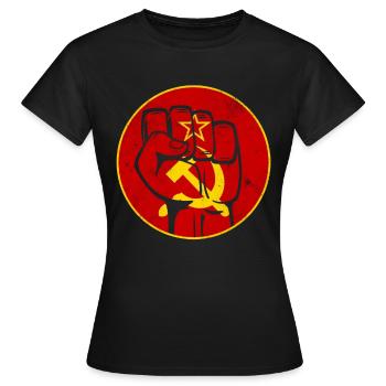 Faust Soviet Union Communism - Women's T-Shirt - black - Front - AI Model Female 172 dark (172cm)