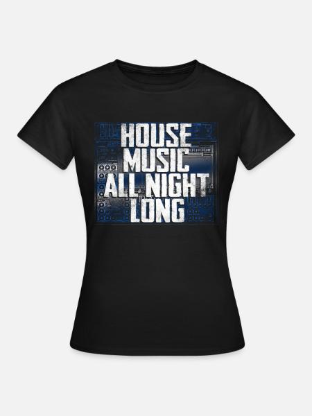 House Musik - Frauen T-Shirt - Schwarz