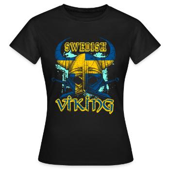 Viking suédois - T-shirt Femme - noir - Devant - AI Model Female 172 dark (172cm)