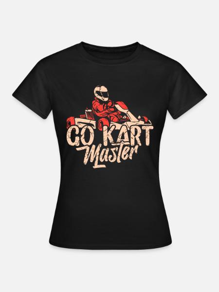 Go-Kart - Dame-T-shirt - sort