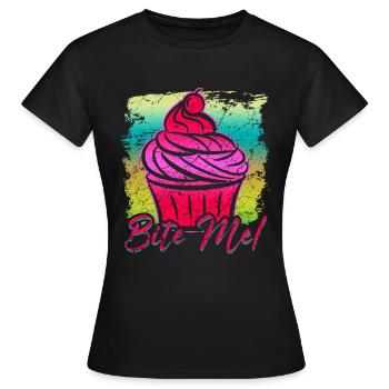 Cupcake - T-shirt Femme - noir - Devant - AI Model Female 172 dark (172cm)