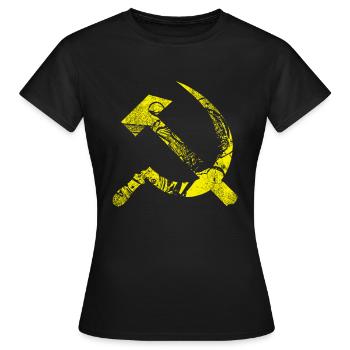 Hammer und Sichel - Frauen T-Shirt - Schwarz - Vorne - AI Model Female 172 dark (172cm)