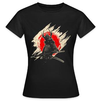 Samouraï - T-shirt Femme - noir - Devant - AI Model Female 172 dark (172cm)