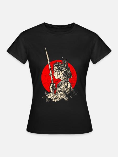 Japanische Kriegerin - T-shirt dam - svart