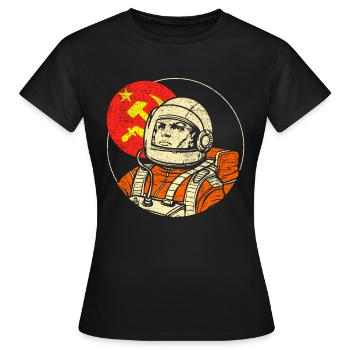 Soviet cosmonaut - Women's T-Shirt - black - Front - AI Model Female 172 dark (172cm)