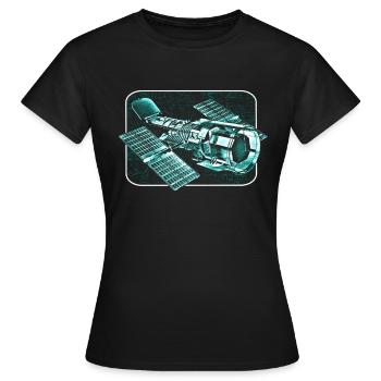 Le télescope spatial Hubble - T-shirt Femme - noir - Devant - AI Model Female 172 dark (172cm)
