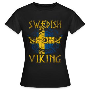 Viking suédois - T-shirt Femme - noir - Devant - AI Model Female 172 dark (172cm)