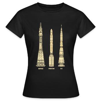 Soviet missiles - Women's T-Shirt - black - Front - AI Model Female 172 dark (172cm)
