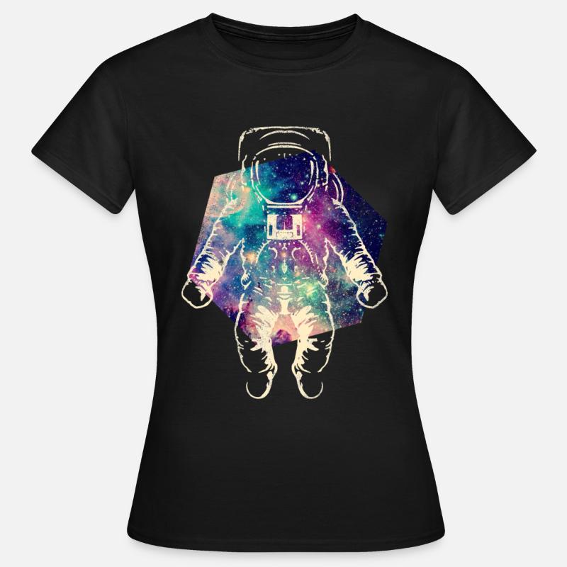 Astronaute dans l’espace - T-shirt Femme - noir