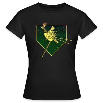 Vaisseau spatial Voyager - T-shirt Femme - noir - Devant - AI Model Female 172 dark (172cm)