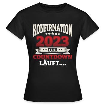 Das Konfirmation Glücks - Frauen T-Shirt - Schwarz - Vorne - AI Model Female 172 dark (172cm)