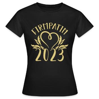 Firmpatin 2023 Firmung - Frauen T-Shirt - Schwarz - Vorne - AI Model Female 172 dark (172cm)