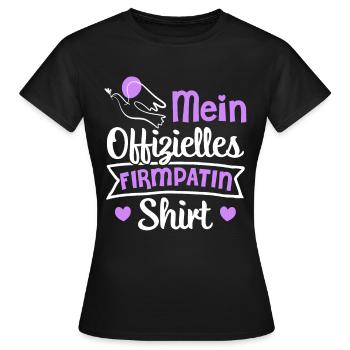 Mein offizielles Firmpatin - Frauen T-Shirt - Schwarz - Vorne - AI Model Female 172 dark (172cm)