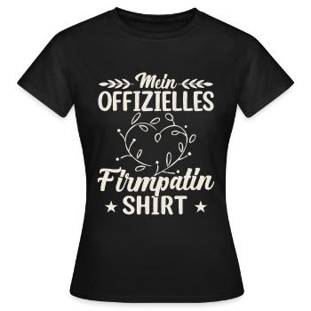 Mein offizielles Firmpatin - Frauen T-Shirt - Schwarz - Vorne - AI Model Female 172 dark (172cm)
