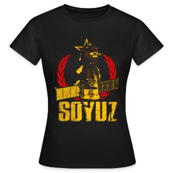 Soyuz Spaceship - Women's T-Shirt - black - Front - AI Model Female 172 dark (172cm)