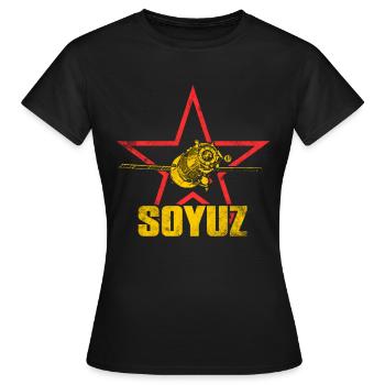 Soyuz Spaceship - Women's T-Shirt - black - Front - AI Model Female 172 dark (172cm)
