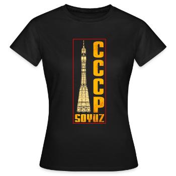 Soyouz - Missile soviétique - T-shirt Femme - noir - Devant - AI Model Female 172 dark (172cm)