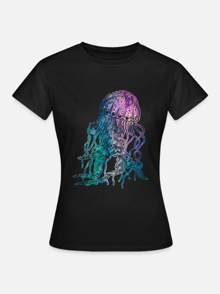 Qualle - Frauen T-Shirt - Schwarz