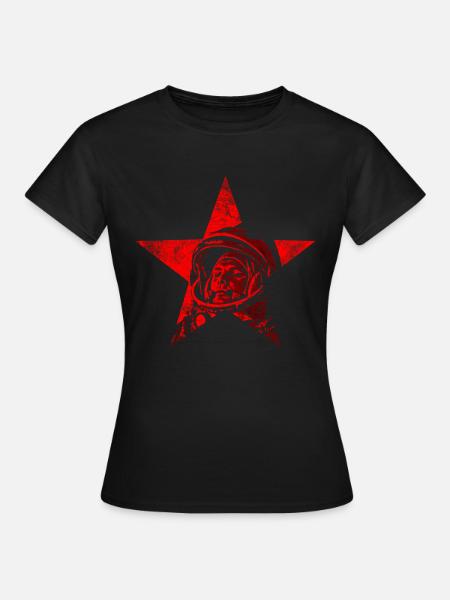 Youri Gagarine - Premier homme dans l’espace - T-shirt Femme - noir