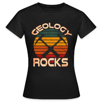 Géologie des roches - T-shirt Femme - noir - Devant - AI Model Female 172 dark (172cm)