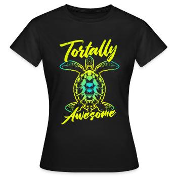 Tortue marine - T-shirt Femme - noir - Devant - AI Model Female 172 dark (172cm)