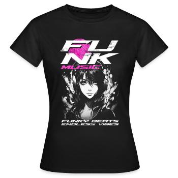 Musique Funk - T-shirt Femme - noir - Devant - AI Model Female 172 dark (172cm)