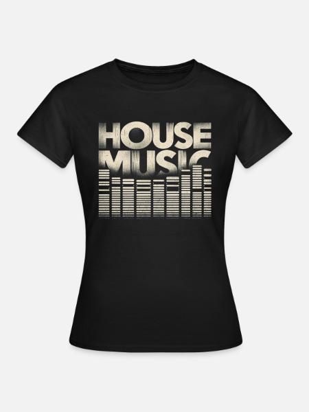 House Musik - Frauen T-Shirt - Schwarz