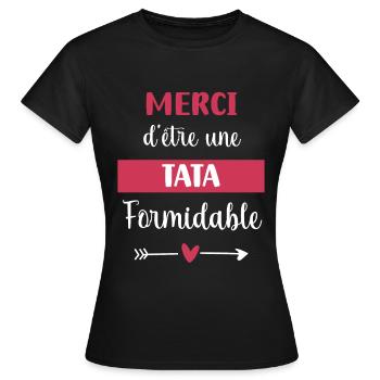 Danke Tante Tolles Geschenk Tante - Frauen T-Shirt - Schwarz - Vorne - AI Model Female 172 dark (172cm)