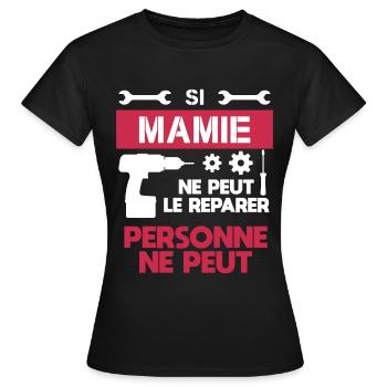 Grandma DIY DIY Grandma Grandma - Women's T-Shirt - black - Front - AI Model Female 172 dark (172cm)