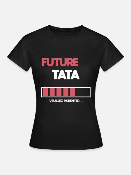 future auntie gift aunt - Women's T-Shirt - black