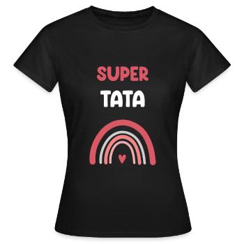 Super Aunty Rainbow Gift Aunt - Women's T-Shirt - black - Front - AI Model Female 172 dark (172cm)