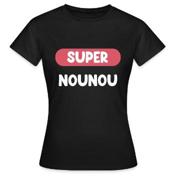 super nounou cadeau nounou cadeau nounou - T-shirt Femme - noir - Devant - AI Model Female 172 dark (172cm)