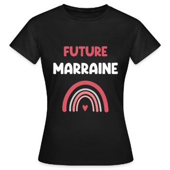 Future Godmother Rainbow Gift Godmother - Women's T-Shirt - black - Front - AI Model Female 172 dark (172cm)