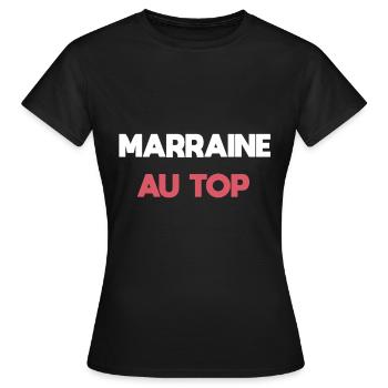 Patentante an der Spitze Geschenk Patin - Frauen T-Shirt - Schwarz - Vorne - AI Model Female 172 dark (172cm)