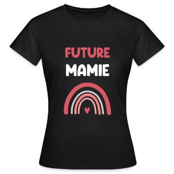 Future granny rainbow gift granny - Women's T-Shirt - black - Front - AI Model Female 172 dark (172cm)