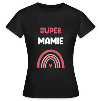Super Granny Rainbow Granny Gift - Women's T-Shirt - black - Front - AI Model Female 172 dark (172cm)