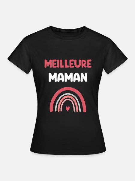 Bestes Regenbogen-Mama-Mutter-Geschenk - Frauen T-Shirt - Schwarz