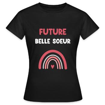 Zukünftige Regenbogen-Schwägerin - Frauen T-Shirt - Schwarz - Vorne - AI Model Female 172 dark (172cm)
