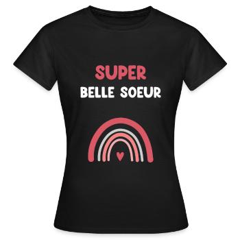 super beautiful rainbow sister - Women's T-Shirt - black - Front - AI Model Female 172 dark (172cm)