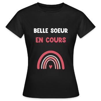 Stiefschwester läuft Regenbogen - Frauen T-Shirt - Schwarz - Vorne - AI Model Female 172 dark (172cm)