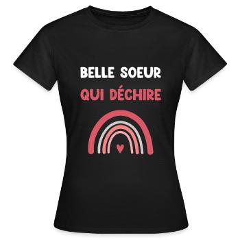 Stiefschwester Tearing Rainbow - Frauen T-Shirt - Schwarz - Vorne - AI Model Female 172 dark (172cm)