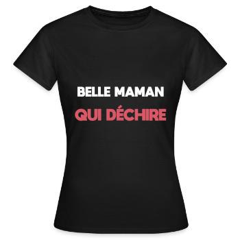 Stiefmutter Stiefmutter Stiefmutter - Frauen T-Shirt - Schwarz - Vorne - AI Model Female 172 dark (172cm)
