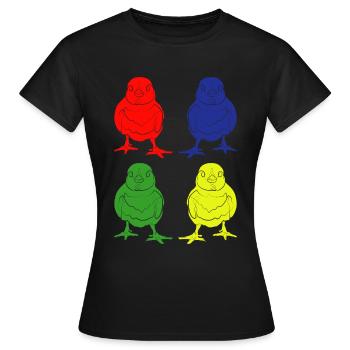 Chick - Women's T-Shirt - black - Front - AI Model Female 172 dark (172cm)
