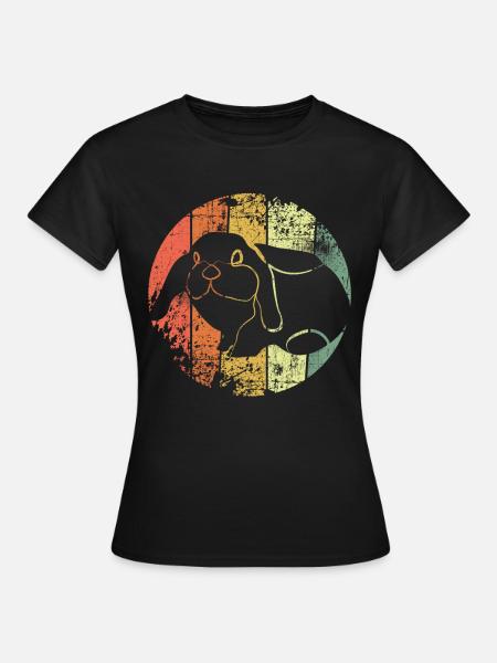 Häschen - Frauen T-Shirt - Schwarz