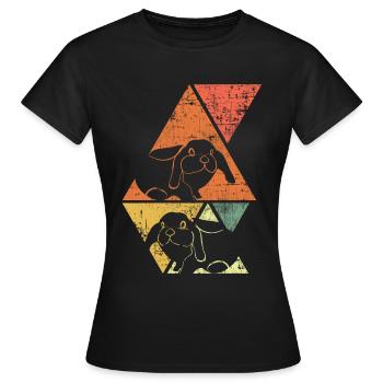 Lapin lapin - T-shirt Femme - noir - Devant - AI Model Female 172 dark (172cm)