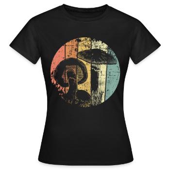 Magic Mushrooms Mushroom - Women's T-Shirt - black - Front - AI Model Female 172 dark (172cm)
