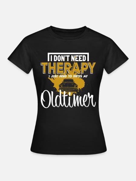 Oldtimer Auto - Frauen T-Shirt - Schwarz