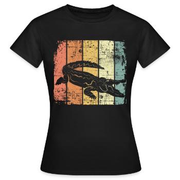 Alligator - T-shirt Femme - noir - Devant - AI Model Female 172 dark (172cm)
