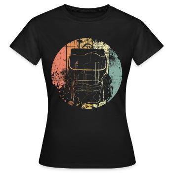 Backpacker Voyage - T-shirt Femme - noir - Devant - AI Model Female 172 dark (172cm)