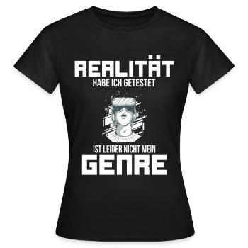 VR virtuelle Realität VR Brille Gamer Geschenk - Frauen T-Shirt - Schwarz - Vorne - AI Model Female 172 dark (172cm)